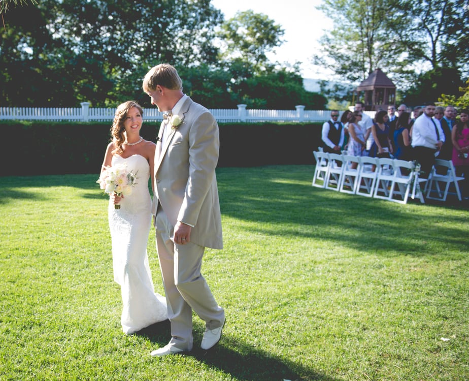 Wedding Ceremony at a Highlands Country Club Wedding in Garrison, NY