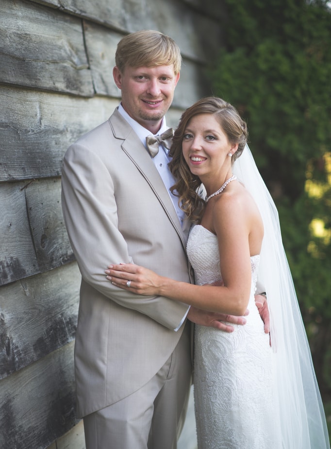 Bride and Groom Portrait at a Highlands Country Club Wedding in Garrison, NY