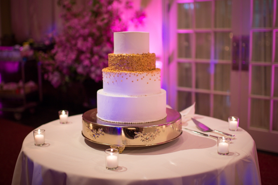 Cake detail at a Hudson Valley wedding photo