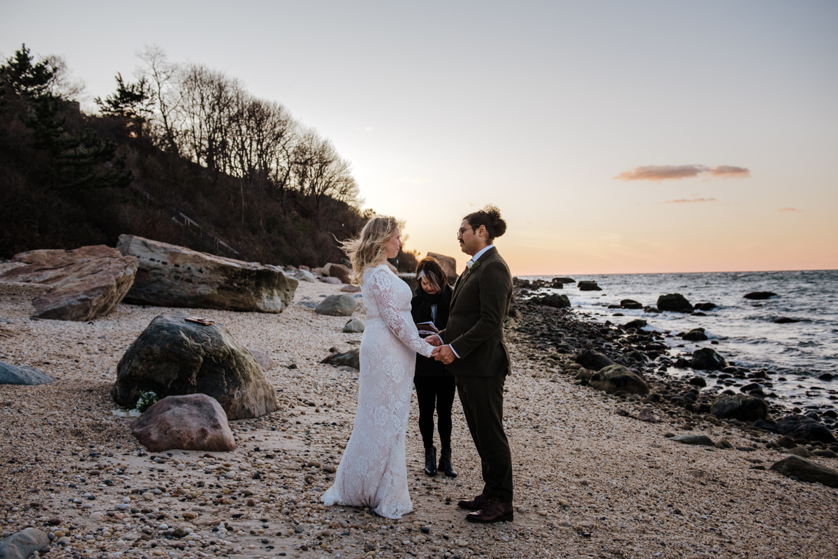 long island wedding photographer Greenport Beach elopement