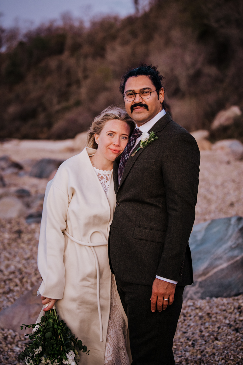 long island ny wedding photographer on the beach Greenport Beach elopement