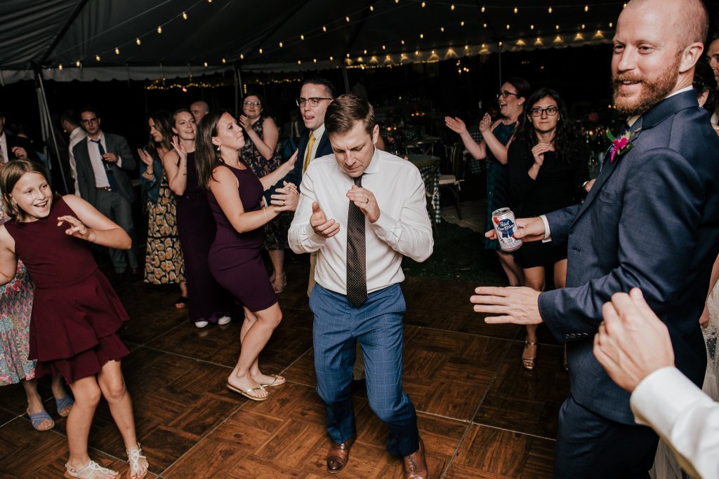purling ny wedding photographer photo of a groom dancing