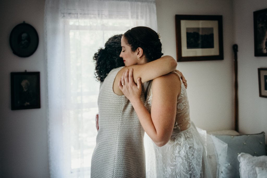 Shinglekill Falls B & B wedding photo of a bride getting ready