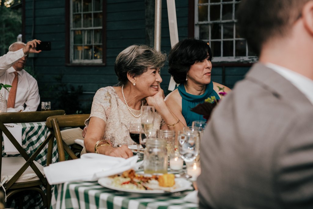 photojournalistic wedding reception photo in the hudson valley