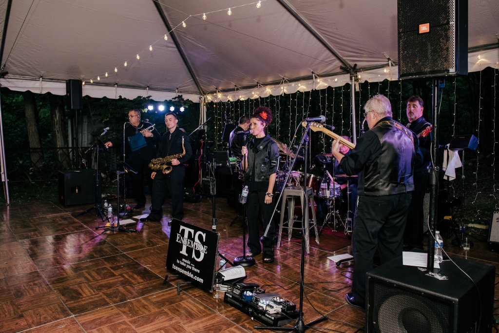 ts Ensemble band playing at a Shinglekill Falls B & B wedding reception
