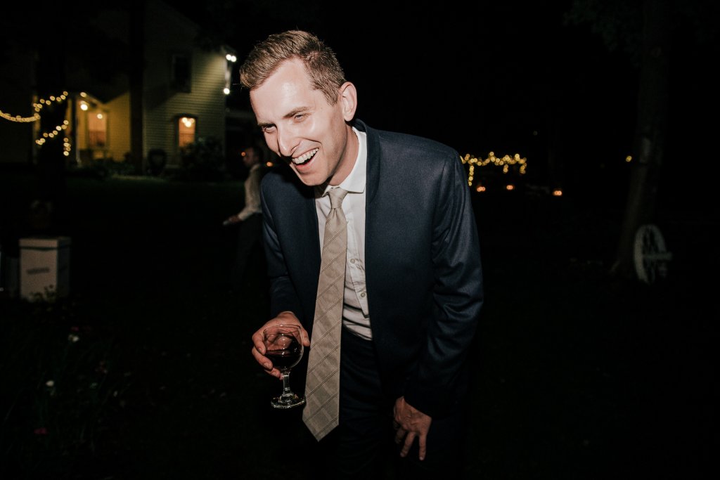 Shinglekill Falls B & B wedding guest laughing