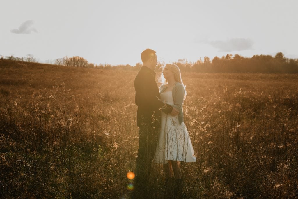 A Dreamy and Intimate Inness Wedding 23 Romantic Sunset Elopement in upstate ny at Inness