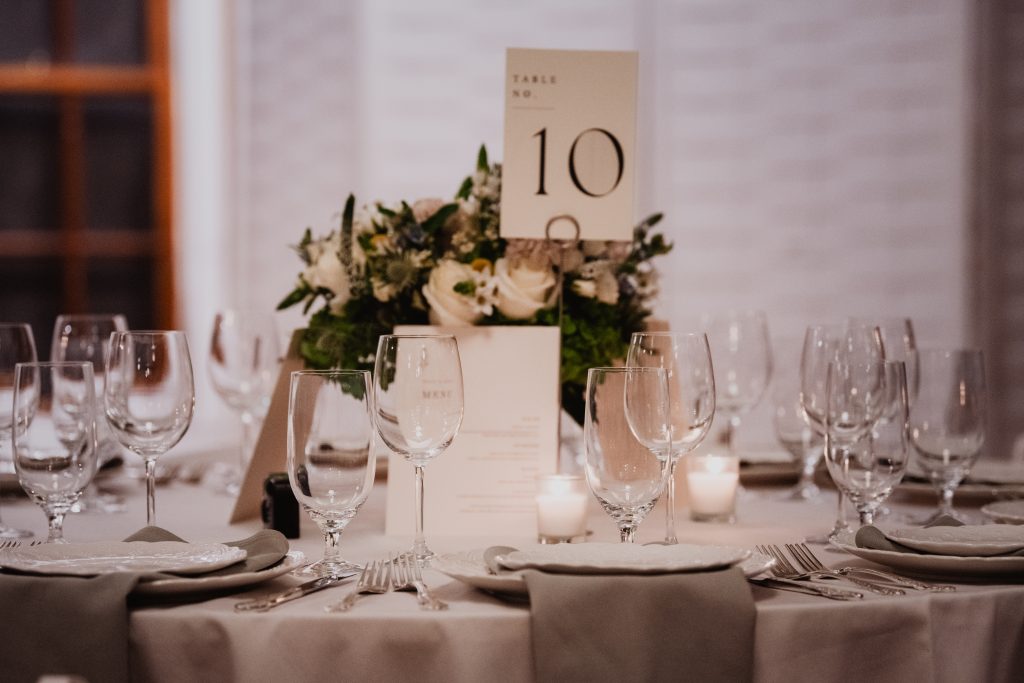 picnic house wedding reception detail