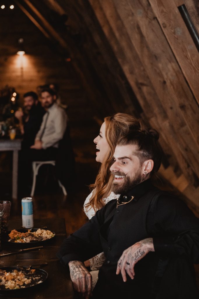 gothic wedding reception