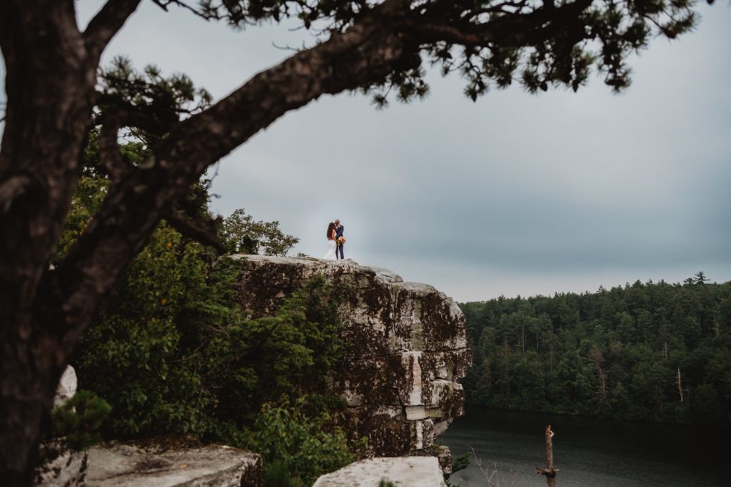 New York Elopement locations at Minnewaska State Park elopement at Minnewaska Lake