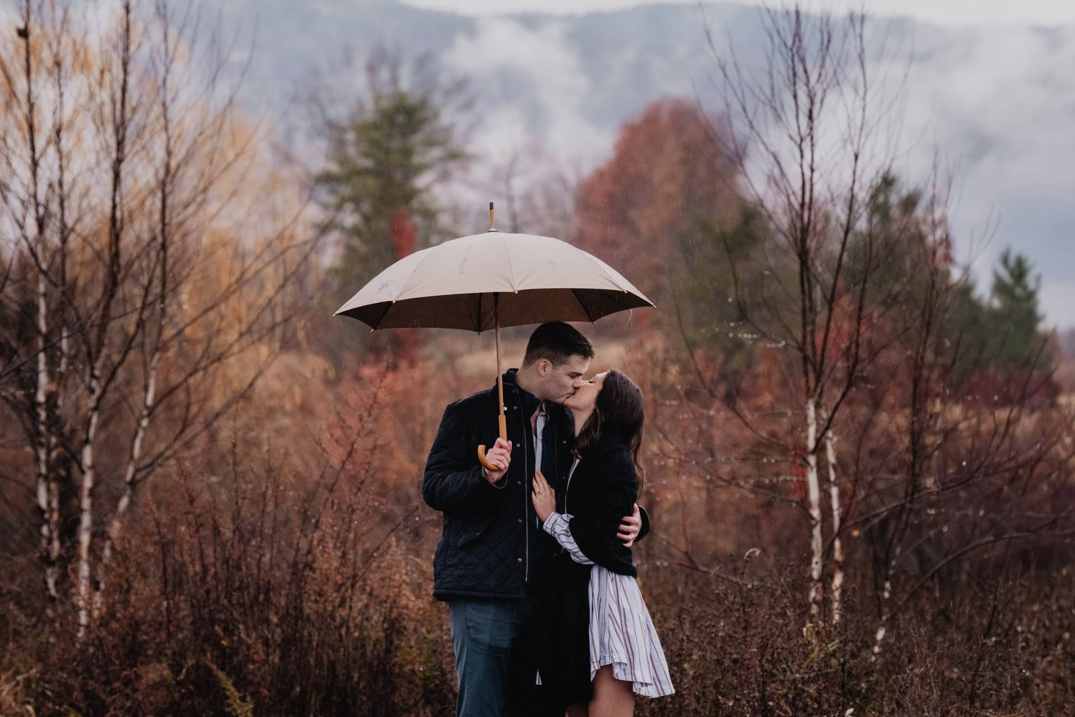 Wildflower Farms Proposal: A Dreamy Rainy Day Engagement at Wildflower Farms Auberge 7 rainy day Wildflower Farms proposal Auberge Resort in the Catskills